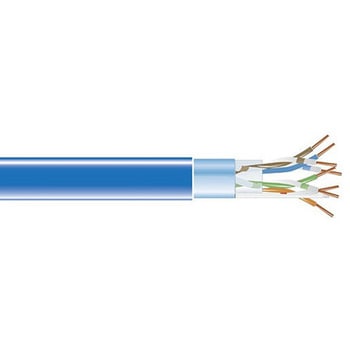 CAT5e 350MHzシールド付単線PVCバルクケーブル 青 304.8m BLACK BOX