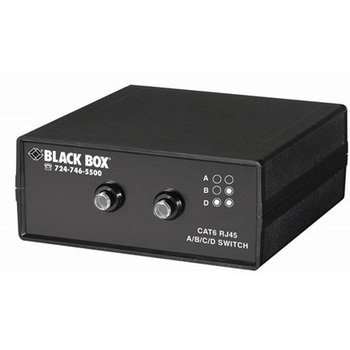 10G対応CAT6 ABCDスイッチ BLACK BOX
