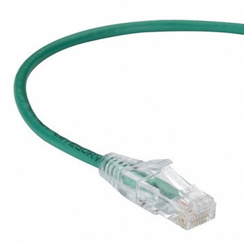 Slim-net CAT6A細径パッチケーブル 28AWG 緑 500MHz PVC 4.5m BLACK BOX
