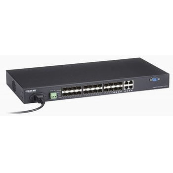SFP ギガビット・マネージド・スイッチ 100/1000 SFP(20)+デュアルメディアUTP/SFP(4) BLACK BOX