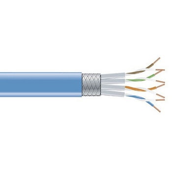 CAT6 250MHzシールド付より線PVCバルクケーブル 青 304.8m BLACK BOX