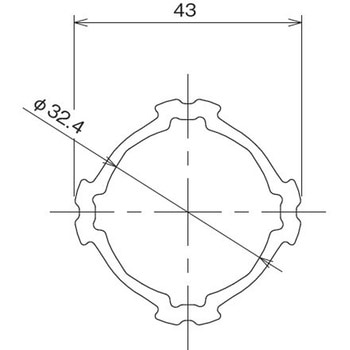 Φ43アルミパイプ TMEHジャパン