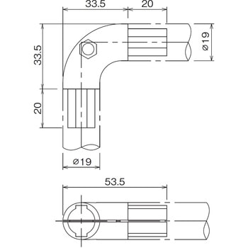 Φ19アルミジョイントセット(インナータイプ) TMEHジャパン