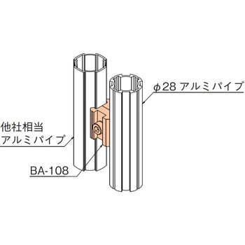 Φ28アルミジョイントセット TMEHジャパン