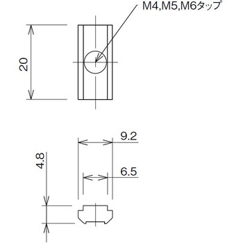 40スクエア用インサートナット TMEHジャパン