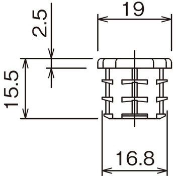 Φ19アルミパイプ用インナーキャップ - TMEHジャパン