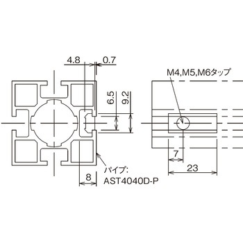 40スクエア用スプリングナット TMEHジャパン