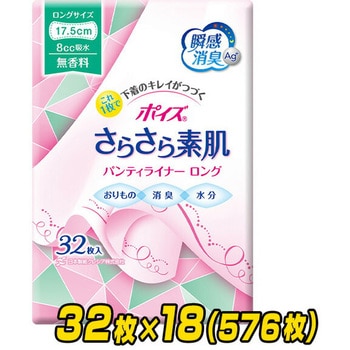 ポイズ さらさら吸収 パンティライナー 日本製紙クレシア