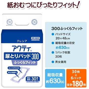 アクティ 尿とりパッド ふっくらフィット 日本製紙クレシア