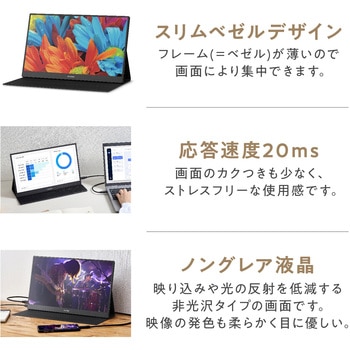ポータブルモニター 15.6インチ アイリスオーヤマ