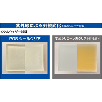 変成シリコーンシーラント POSシール クリア(高透明タイプ) セメダイン