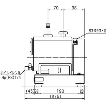 ベルト駆動型油回転真空ポンプ