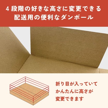 配送用高さ可変ダンボール フロンティア