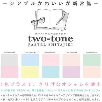 two-toneパステルシタジキB5 共栄プラスチック