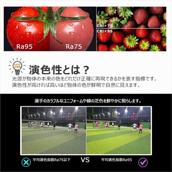 LED投光器 400W 42000LM 高演色性Ra95 広角 GOODGOODS(グッド・グッズ)