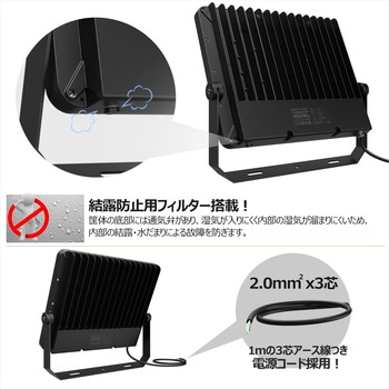 LED投光器 480W 76800LM 高効率 中～長距離照射 広角 120° GOODGOODS(グッド・グッズ)