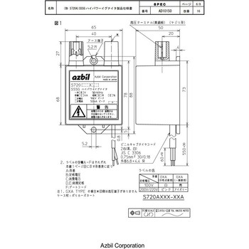 制御機器 azbil(山武)