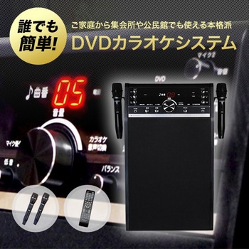 DVD-K110 DVDカラオケシステム ワイヤレスマイク2本付き 1台 太知 