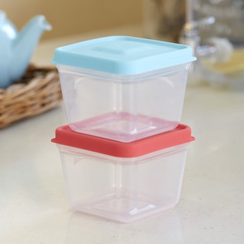 ふたがトングになる保存容器 2個組 - スマイルキッズ