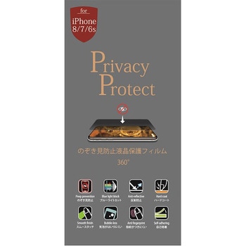 MS2-PF4IP8 iPhene8用4Wayのぞき見防止フィルム/反射防止 1枚