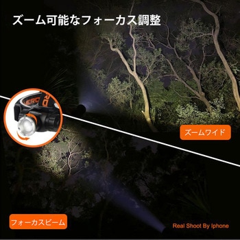 高輝度フォーカスLEDヘッドライト 充電式 Nicron(ニクロン)