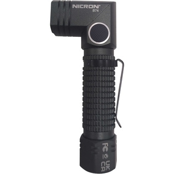 首振りポケットLEDライト 充電池乾電池兼用 Nicron(ニクロン)