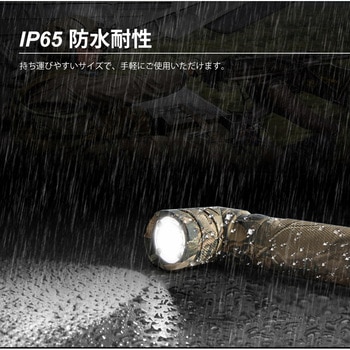 首振り迷彩レッド・グリーンLED付ライト 充電式 Nicron(ニクロン)