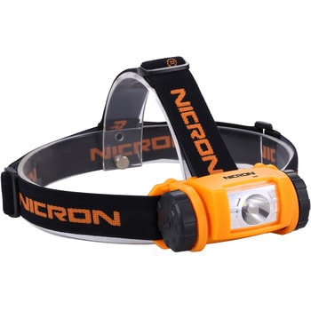 H40 シンプルLEDヘッドライト 電池式 Nicron(ニクロン) オレンジ色