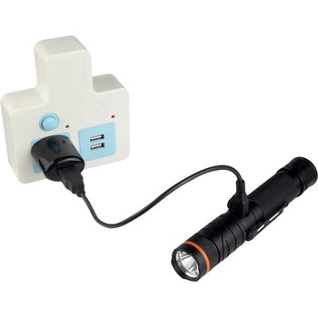 首振りレッド・グリーンLED付ライト 充電式 Nicron(ニクロン)