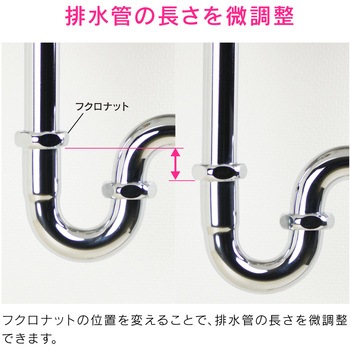 ガオナ 壁排水金具 (洗面・手洗器用 オーバーフロー付き 金属製) GAONA(ガオナ)
