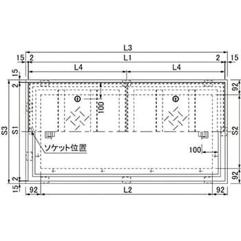 BH-CSW 600×1200 大口径マシンハッチ スチール縞鋼板二重蓋 密閉
