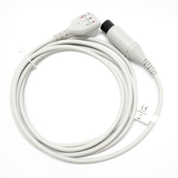 BS ECG中継ケーブル DIN 42802-AAMI 6ピン 3線 bitstrong