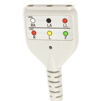 BS ECG中継ケーブル DIN 42802-AAMI 6ピン 3線 bitstrong
