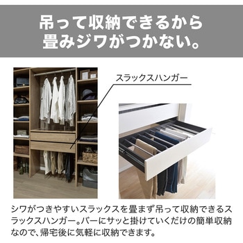 ウォールゼットノエル3 スラックスハンガー 南海プライウッド