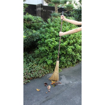 SY491 職人箒 庭園 長柄 穂のみ(受) アズマ工業