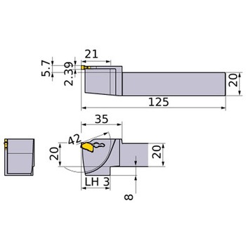 外径 小物高精度加工用 溝入れ突切り旋削工具 GWシリーズ(00°ストレートホルダ) 三菱マテリアル