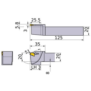 外径 小物高精度加工用 溝入れ突切り旋削工具 GWシリーズ(00°ストレートホルダ) 三菱マテリアル