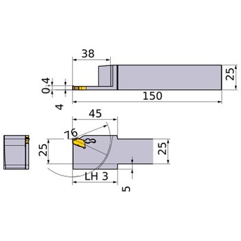 外径 小物高精度加工用 溝入れ突切り旋削工具 GWシリーズ(00°ストレートホルダ) 三菱マテリアル