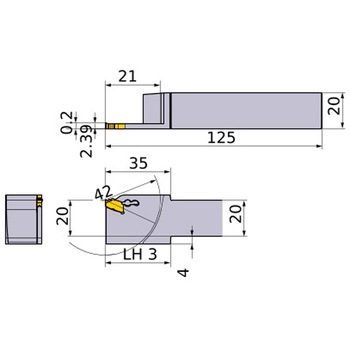 外径 小物高精度加工用 溝入れ突切り旋削工具 GWシリーズ(00°ストレートホルダ) 三菱マテリアル