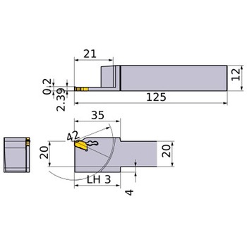 外径 小物高精度加工用 溝入れ突切り旋削工具 GWシリーズ(00°ストレートホルダ) 三菱マテリアル