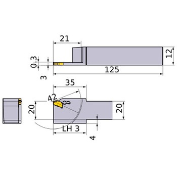 外径 小物高精度加工用 溝入れ突切り旋削工具 GWシリーズ(00°ストレートホルダ) 三菱マテリアル
