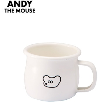 ねずみのANDY ホーローマグカップ 豊琺瑯