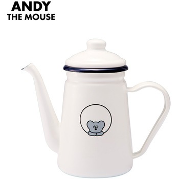 ねずみのANDY ホーローカフェポット 豊琺瑯