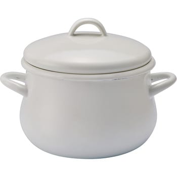 【本物新品保証】 PU-2304 pure ホーロー両手鍋 豊琺瑯 サイズ16cm PU-2304 調理器具