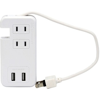 ケーブルが収納できるUSB電源タップ アイメディア