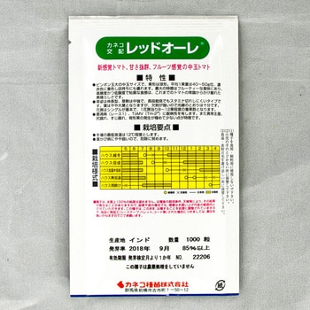 レッドオーレ (トマト) 1個(1000粒) カネコ種苗 【通販モノタロウ】