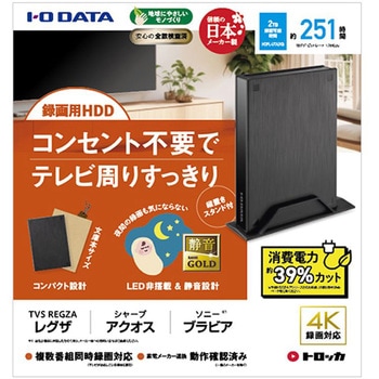 テレビ録画用ハードディスク「トロッカ」 I ・O DATA(アイ・オー・データ)