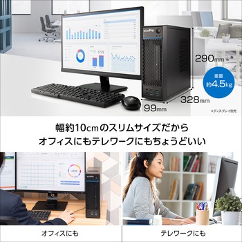 MousePro LPシリーズ デスクトップPC [Win11 Pro/Intel 13世代/500GB/DVD/Wi-Fi6E/国内生産/3年ピックアップ保証] MouseComputer
