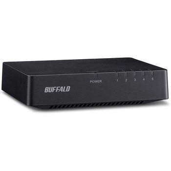 10/100Mbps対応 スイッチングHub プラスチック筐体/電源外付けモデル(マグネットなし) 5ポート BUFFALO(バッファロー)