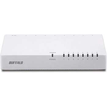 10/100Mbps対応 スイッチングHub プラスチック筐体/電源外付けモデル 8ポート BUFFALO(バッファロー)